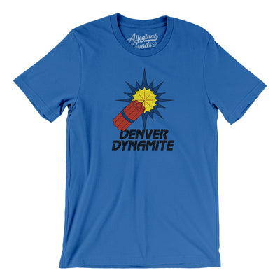Denver Dynamite Arena Football Men/Unisex T-Shirt-True Royal-Allegiant Goods Co. Vintage Sports Apparel