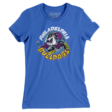 Philadelphia Bulldogs Roller Hockey Women's T-Shirt-Allegiant Goods Co. Vintage Sports Apparel