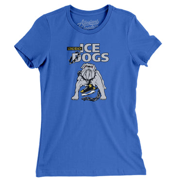 Long Beach Ice Dogs Hockey Women's T-Shirt-Allegiant Goods Co. Vintage Sports Apparel