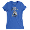 Long Beach Ice Dogs Hockey Women's T-Shirt-True Royal-Allegiant Goods Co. Vintage Sports Apparel