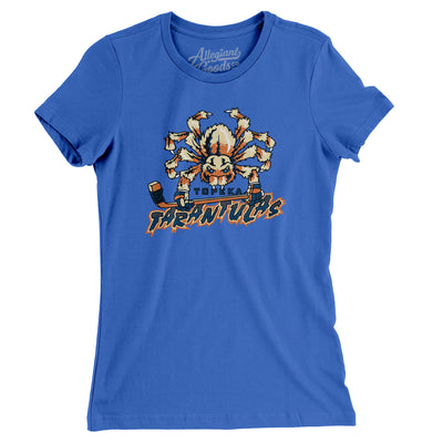 Topeka Tarantulas Hockey Women's T-Shirt-True Royal-Allegiant Goods Co. Vintage Sports Apparel