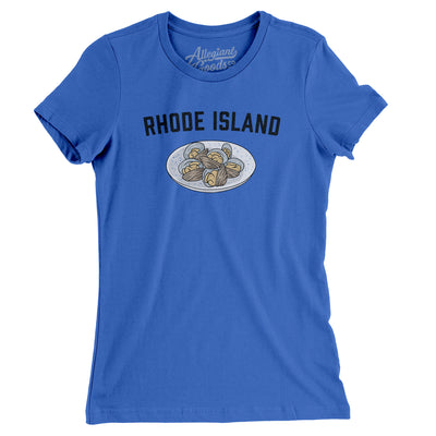 Rhode Island Clams Women's T-Shirt-True Royal-Allegiant Goods Co. Vintage Sports Apparel