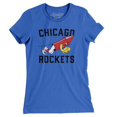 Chicago Rockets Football Women's T-Shirt-Allegiant Goods Co. Vintage Sports Apparel