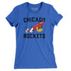 Chicago Rockets Football Women's T-Shirt-True Royal-Allegiant Goods Co. Vintage Sports Apparel