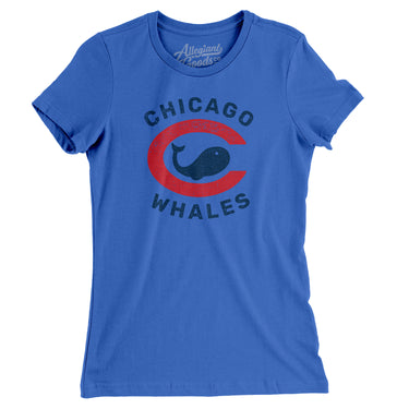 Chicago Whales Baseball Women's T-Shirt-Allegiant Goods Co. Vintage Sports Apparel