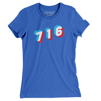 Buffalo 716 Area Code Women's T-Shirt-Allegiant Goods Co. Vintage Sports Apparel
