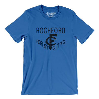 Rockford Forest Citys Baseball Men/Unisex T-Shirt-True Royal-Allegiant Goods Co. Vintage Sports Apparel