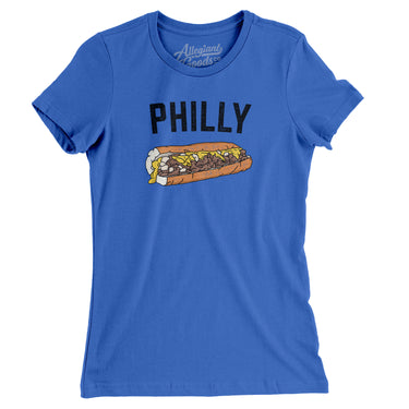 Philly Cheesesteak Women's T-Shirt-Allegiant Goods Co. Vintage Sports Apparel
