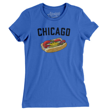 Chicago Style Hot Dog Women's T-Shirt-Allegiant Goods Co. Vintage Sports Apparel