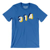 St. Louis 314 Area Code Men/Unisex T-Shirt-True Royal-Allegiant Goods Co. Vintage Sports Apparel