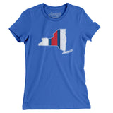 New York Helmet Stripes Women's T-Shirt-Allegiant Goods Co. Vintage Sports Apparel