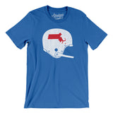Massachusetts Vintage Football Helmet Men/Unisex T-Shirt-Allegiant Goods Co. Vintage Sports Apparel