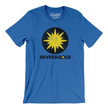 Denver Gold Football Men/Unisex T-Shirt-Allegiant Goods Co. Vintage Sports Apparel
