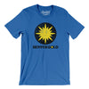 Denver Gold Football Men/Unisex T-Shirt-Heather True Royal-Allegiant Goods Co. Vintage Sports Apparel