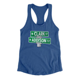 Addison & Clark Street Chicago Women's Racerback Tank-Allegiant Goods Co. Vintage Sports Apparel
