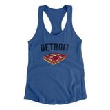 Detroit Style Pan Pizza Women's Racerback Tank-Allegiant Goods Co. Vintage Sports Apparel