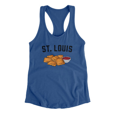 St. Louis Toasted Ravioli Women's Racerback Tank-Allegiant Goods Co. Vintage Sports Apparel