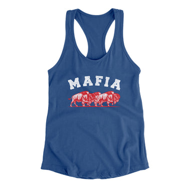 Buffalo Bills Mafia Women's Racerback Tank-Allegiant Goods Co. Vintage Sports Apparel