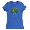 Alaska Gold Kings Hockey Women's T-Shirt-True Royal-Allegiant Goods Co. Vintage Sports Apparel