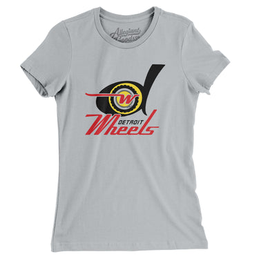 Detroit Wheels Football Women's T-Shirt-Allegiant Goods Co. Vintage Sports Apparel