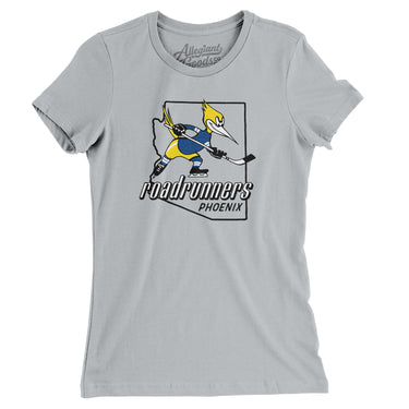 Phoenix Roadrunners Hockey Women's T-Shirt-Allegiant Goods Co. Vintage Sports Apparel