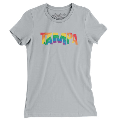 Tampa Florida Pride Women's T-Shirt-Silver-Allegiant Goods Co. Vintage Sports Apparel