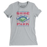 Shibe Park Philadelphia Women's T-Shirt-Allegiant Goods Co. Vintage Sports Apparel
