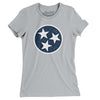 Tennessee State Flag Women's T-Shirt-Silver-Allegiant Goods Co. Vintage Sports Apparel