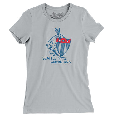 Seattle Americans Hockey Women's T-Shirt-Allegiant Goods Co. Vintage Sports Apparel