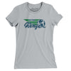 Dayton Wings Basketball Women's T-Shirt-Silver-Allegiant Goods Co. Vintage Sports Apparel