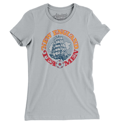 New England Tea Men Soccer Women's T-Shirt-Silver-Allegiant Goods Co. Vintage Sports Apparel