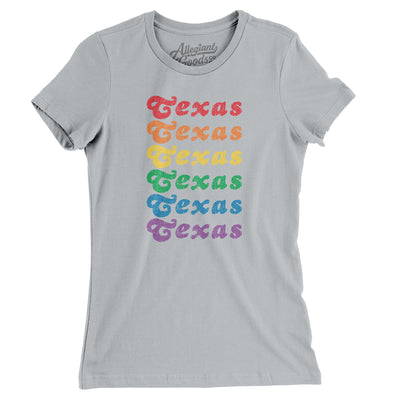 Texas Pride Women's T-Shirt-Silver-Allegiant Goods Co. Vintage Sports Apparel