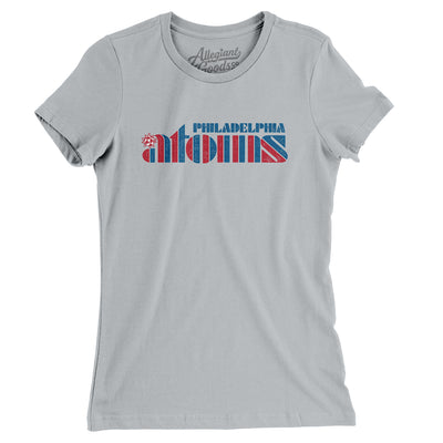 Philadelphia Atoms Soccer Women's T-Shirt-Silver-Allegiant Goods Co. Vintage Sports Apparel