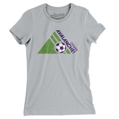 Denver Avalanche Soccer Women's T-Shirt-Athletic Heather-Allegiant Goods Co. Vintage Sports Apparel