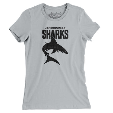 Jacksonville Sharks Football Women's T-Shirt-Allegiant Goods Co. Vintage Sports Apparel