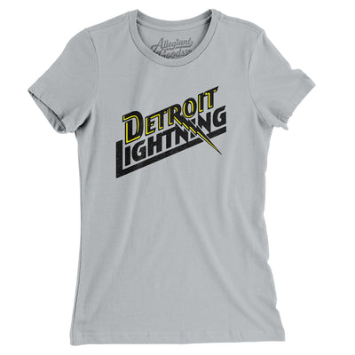 Detroit Lightning Soccer Women's T-Shirt-Silver-Allegiant Goods Co. Vintage Sports Apparel
