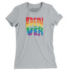 Denver Colorado Pride Women's T-Shirt-Silver-Allegiant Goods Co. Vintage Sports Apparel