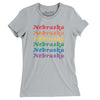Nebraska Pride Women's T-Shirt-Silver-Allegiant Goods Co. Vintage Sports Apparel