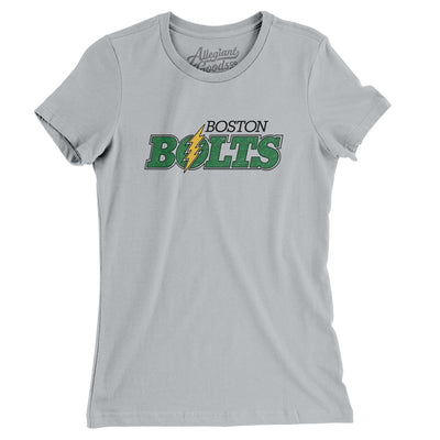 Boston Bolts Lacrosse Women's T-Shirt-Silver-Allegiant Goods Co. Vintage Sports Apparel