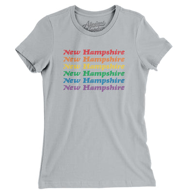 New Hampshire Pride Women's T-Shirt-Silver-Allegiant Goods Co. Vintage Sports Apparel