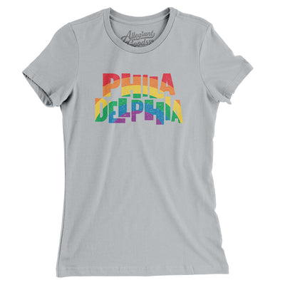 Philadelphia Pennsylvania Pride Women's T-Shirt-Silver-Allegiant Goods Co. Vintage Sports Apparel