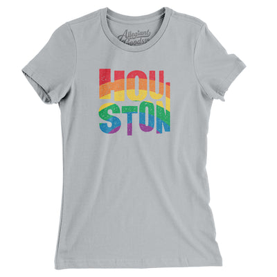 Houston Texas Pride Women's T-Shirt-Silver-Allegiant Goods Co. Vintage Sports Apparel