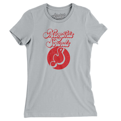 Memphis Sounds Basketball Women's T-Shirt-Silver-Allegiant Goods Co. Vintage Sports Apparel