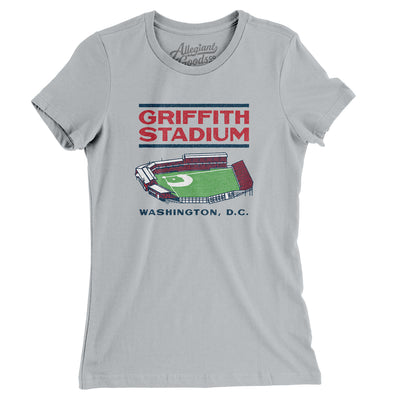 Griffith Stadium Women's T-Shirt-Silver-Allegiant Goods Co. Vintage Sports Apparel