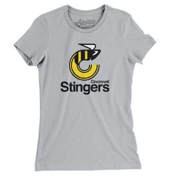 Cincinnati Stingers Hockey Women's T-Shirt-Allegiant Goods Co. Vintage Sports Apparel