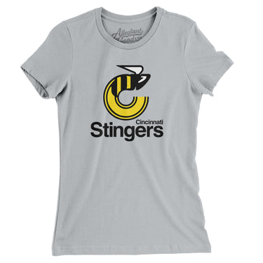 Cincinnati Stingers Hockey Women's T-Shirt-Allegiant Goods Co. Vintage Sports Apparel