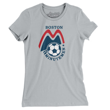 Boston Minutemen Soccer Women's T-Shirt-Allegiant Goods Co. Vintage Sports Apparel