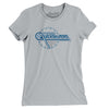 Las Vegas Quicksilvers Soccer Women's T-Shirt-Silver-Allegiant Goods Co. Vintage Sports Apparel