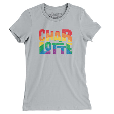 Charlotte North Carolina Pride Women's T-Shirt-Allegiant Goods Co. Vintage Sports Apparel