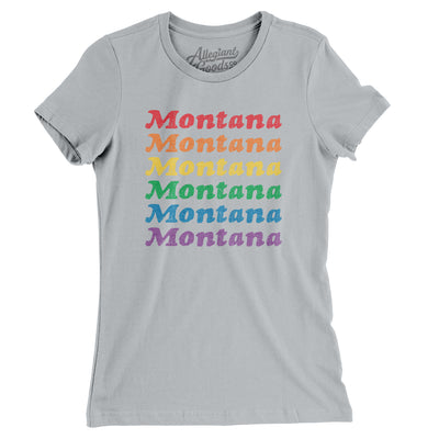 Montana Pride Women's T-Shirt-Silver-Allegiant Goods Co. Vintage Sports Apparel